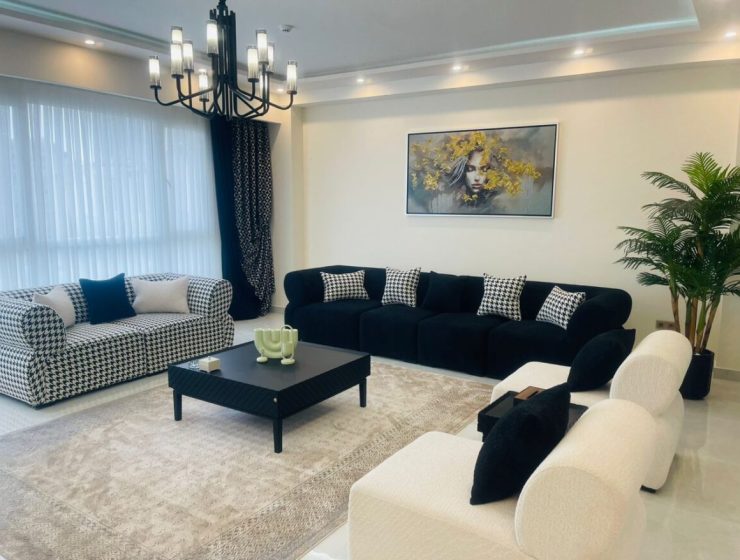 Newly Built Elegant Furnished Three-Bedroom Apartment in Zafar (Shariati)